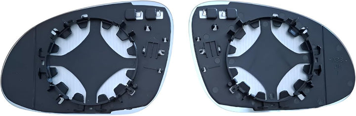 Spiegelgläser Links+Rechts Asphärisch Blau Set