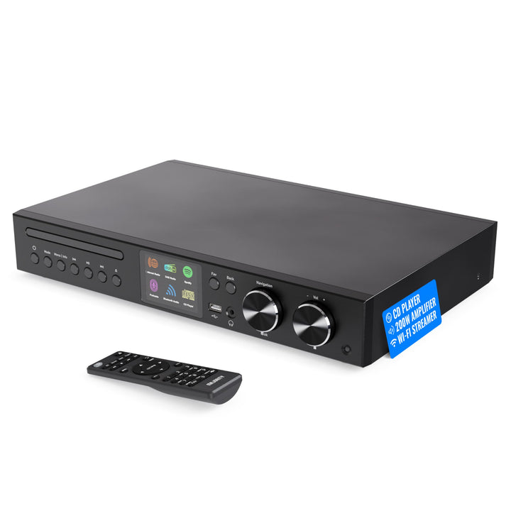 Majority Fitzwilliam Connect Amp CD Alle-in-einem Internetradio &amp; CD Player, AMP CD
