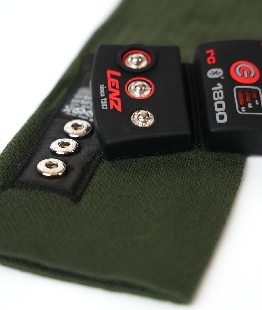 Lenz Unisex Heatsock 4.1 Toe Cap 35-38 grün/orange Socken, bunt, 42