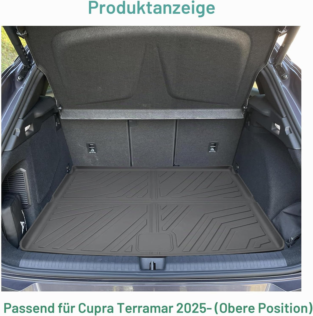 GAFAT Kompatibel mit Cupra Terramar 2025 2026 Hybrid/Plug-in Hybrid Kofferraummatte, Leicht zu Falte
