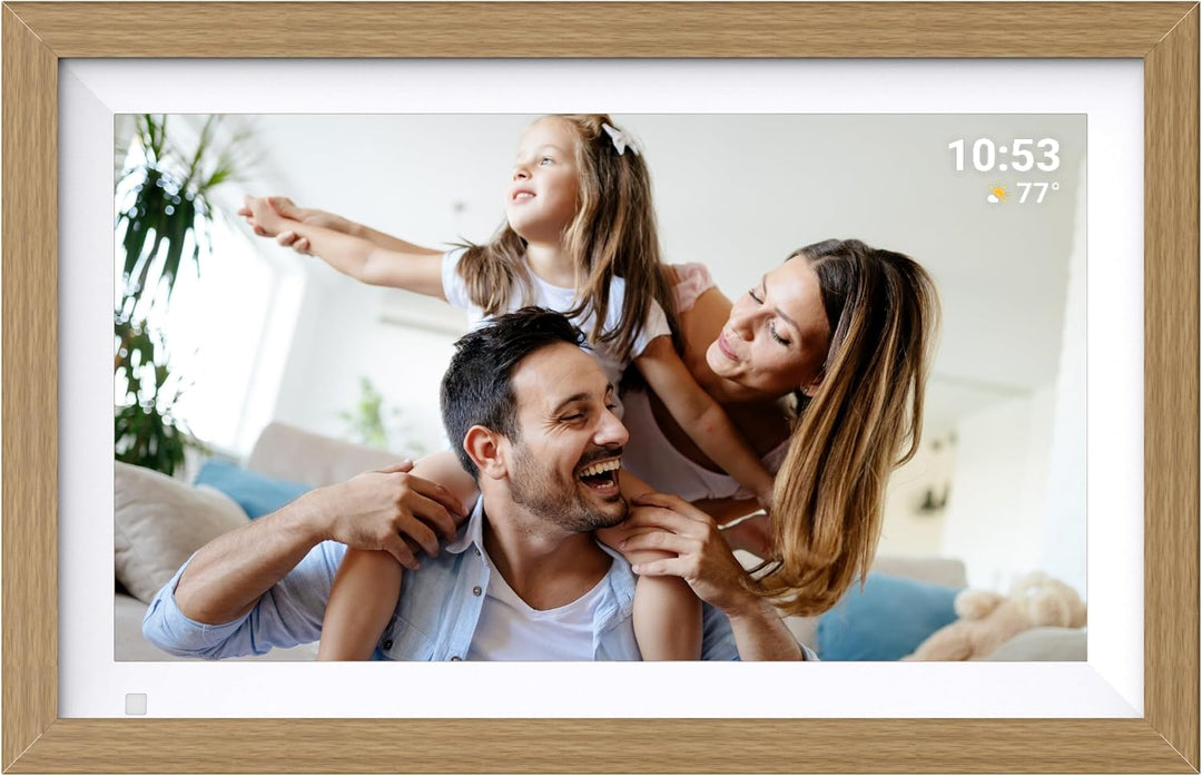 Cytem Digitaler Bilderrahmen 15.6 Zoll mit WLAN &amp; Frameo, Anti-Glare Matt, 64GB Speicher, Bewegungss
