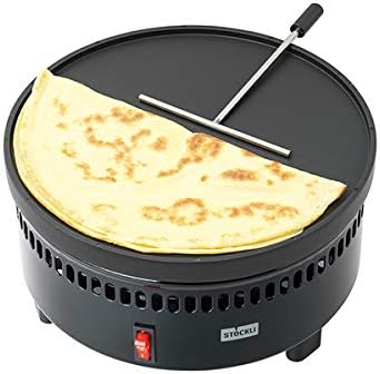 Stöckli 0086.02G Maroniofen mit emaillierter Pfanne und Deckel inklusive Grill- und Crêpeplatte