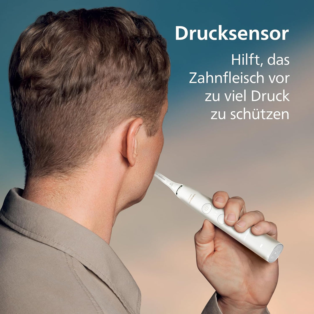 Philips Sonicare DiamondClean 9000 Elektrische Zahnbürste Doppelpack - 2 Schallzahnbürsten, 1x Ladeg