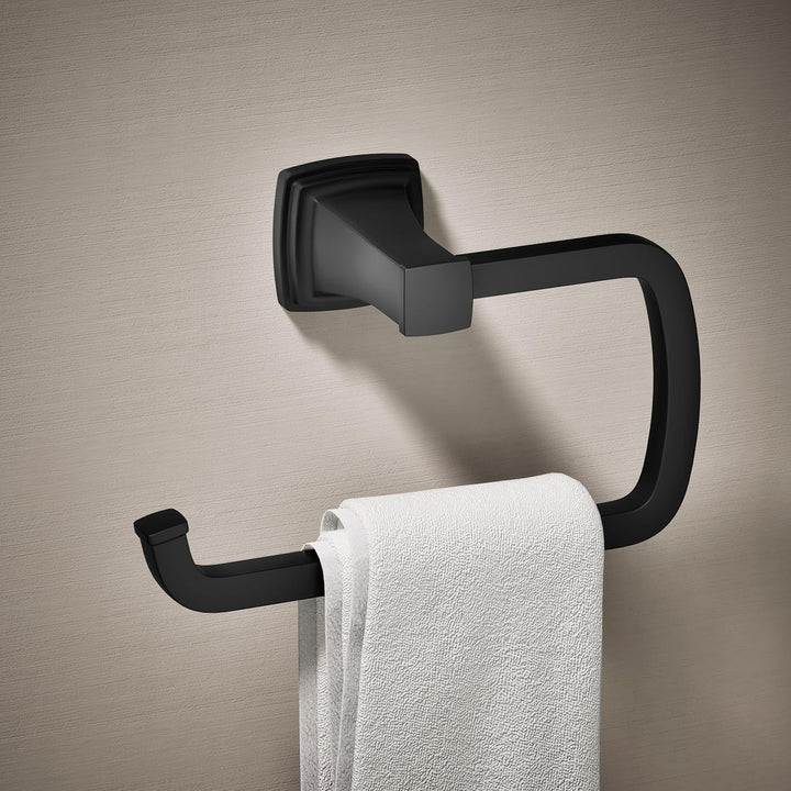 Kohler 27412-BL RIFF Handtuchring, Mattschwarz Handtuchring Mattes Schwarz, Handtuchring Mattes Schw