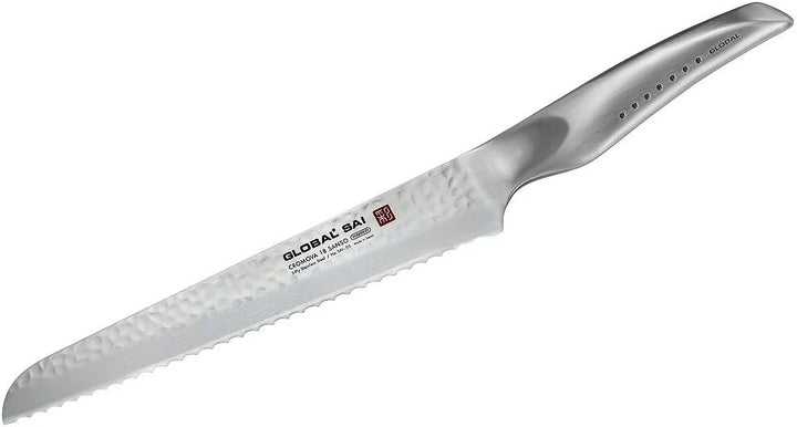 Global Sai SAI05 Brotmesser (SAI-05), 23 cm 9" Silber, 9" Silber