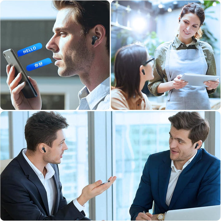 AI Sprachübersetzer-Ohrhörer, professionelle drahtlose Bluetooth Übersetzungs Ohrhörer, 144 Online-S