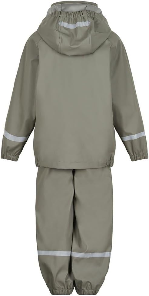 Color Kids Unisex Kinder Rain Set Solid Pu Regenjacke 122 Vetiver, 122 Vetiver