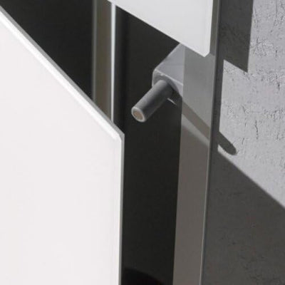 EMCO Asis 2.0 WC-Bürstengarnitur-Unterputz-Modul, platzsparender Stauraum aus hochwertigem Aluminium