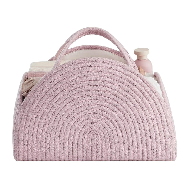 Wickeltasche Organizer, Baby Windel Caddy Korb, Tragbarer Aufbewahrungskorb für den Wickeltisch, Wic