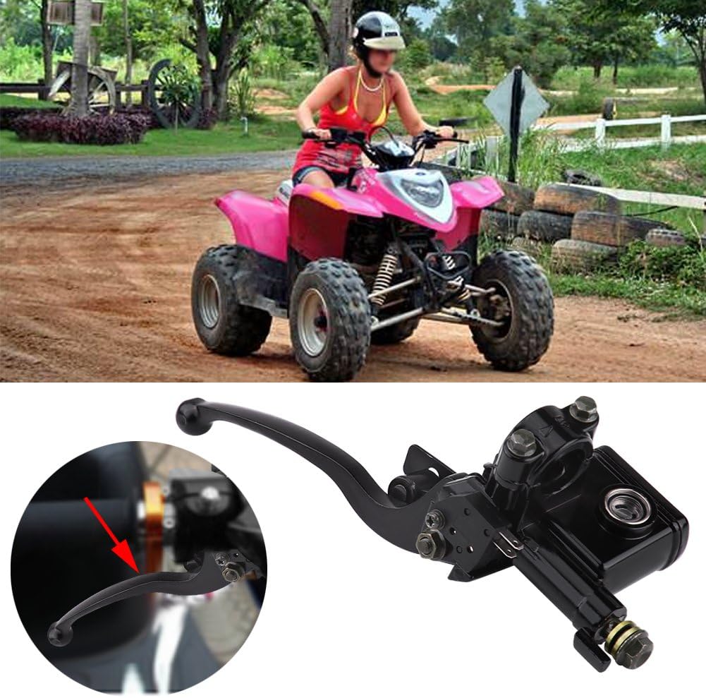 Hauptbremszylinder 7/8 "22mm Quad ATV vorne links Bremspumpe, universelle linke Bremskupplung Hauptb