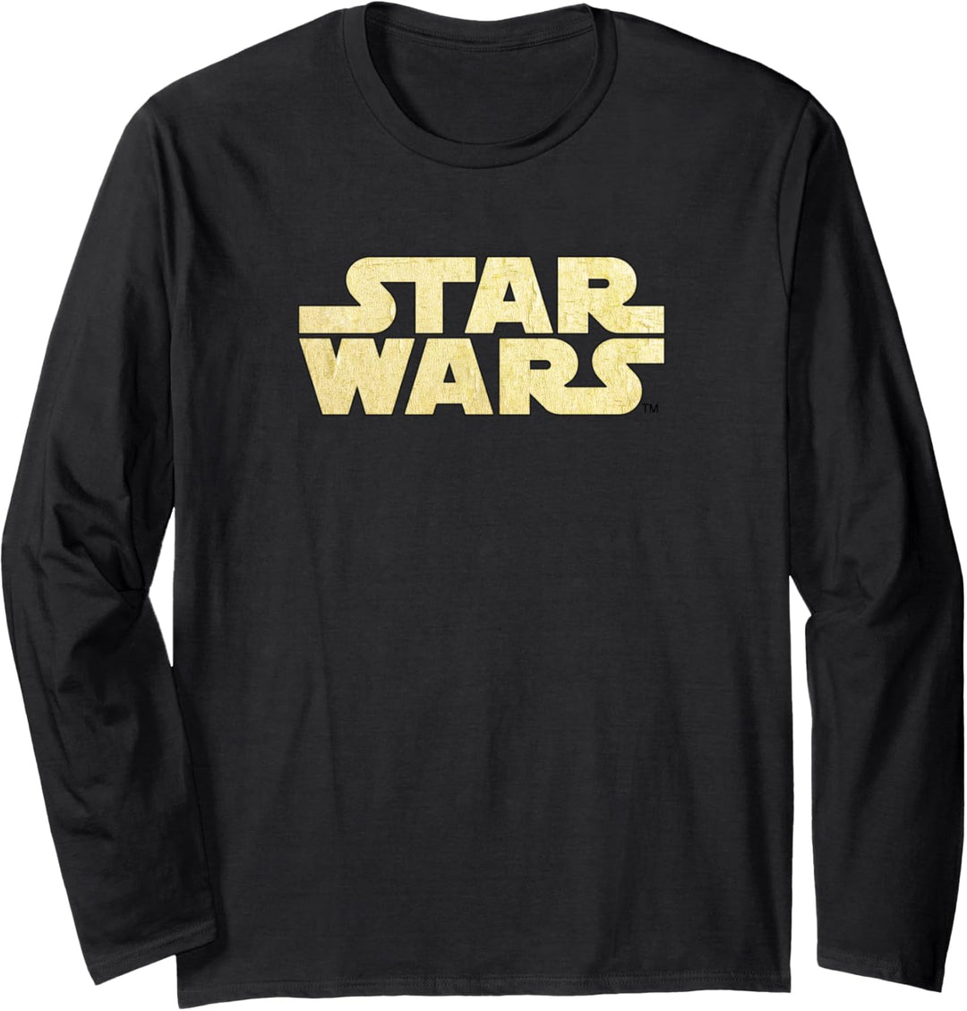 Star Wars Simple Vintage Logo Langarmshirt