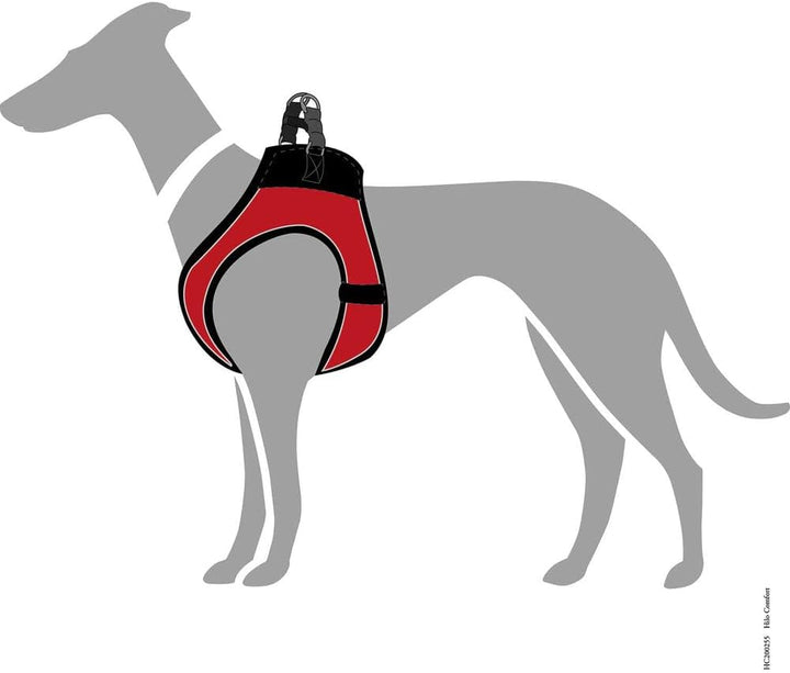 HUNTER HILO COMFORT Geschirr für kleine Hunde mit Netzmaterial und reflektierenden Elementen, orange