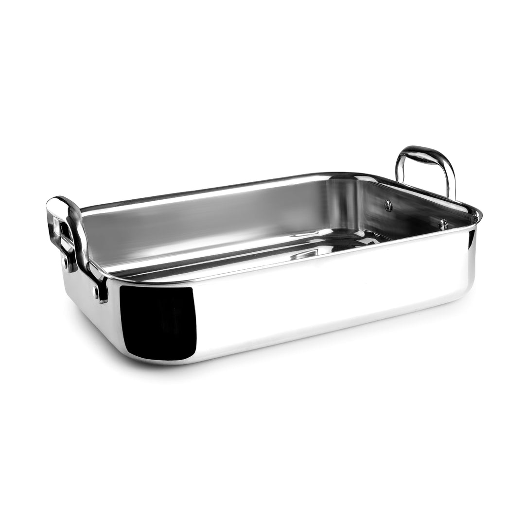 Lacor - 60865 - TriChef Edelstahl-Bräter 35 x 26 cm, 5 Liter, 3-Schicht-Konstruktion aus Edelstahl 1