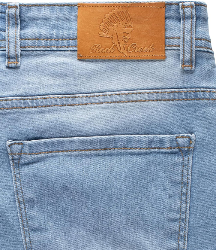 Rock Creek Herren Shorts Jeansshorts RC-2359 29W Blau, 29W Blau