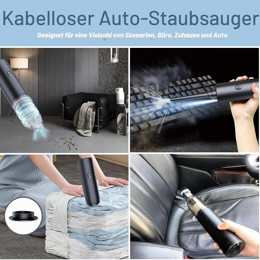 Handstaubsauger, 17000pa tragbarer Autostaubsauger und Staubsauger 2 in 1 LED und diverses Zubehör,
