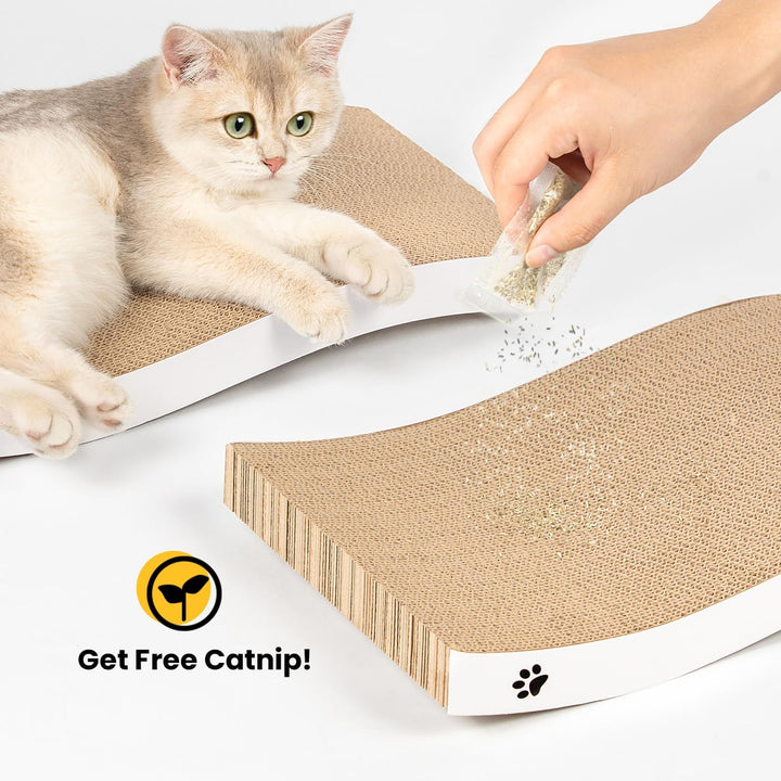 Conlun - Katzen Kratzbrett - Katzen Kratzpappe mit Premium-Kratztextur, langlebige Kätzchen Kratzmat