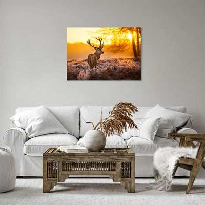 Bilder auf Leinwand Herbst landschaft natur blatt Leinwandbild 70x50cm Wandbilder Dekoration Wohnzim