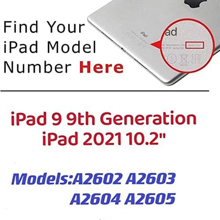 Hedywei Ersatz-Touchscreen für iPad 9 Display A2602 A2603 A2604 A2605 10,2 Zoll 2021 Touchscreen Dig
