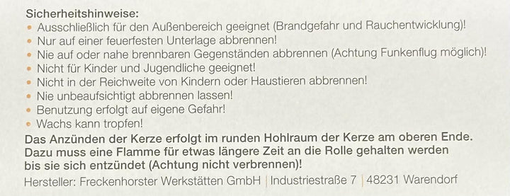 12x Fackel Klopapierrolle in Wachs getränkt - für Draussen als Gartenfackel