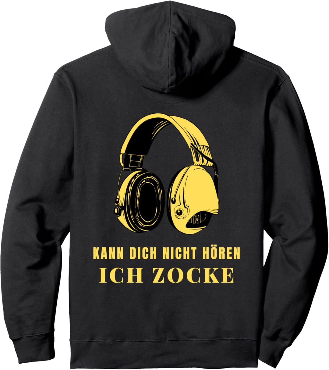 Kann dich nicht hören - Ich zocke - Zocker Headset Gamer Pullover Hoodie