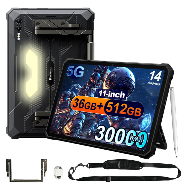 BLACKVIEW Active 10 PRO (Tablette Robuste 5G - 10.95'' - 12/512GB - 30000mAh) Black
