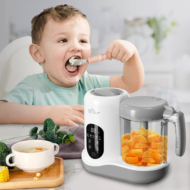 Bear Babynahrungszubereiter,Eine Stufe Baby Food Maker Dampfgarer Mixen,Automatisches Kochen & Zerkl