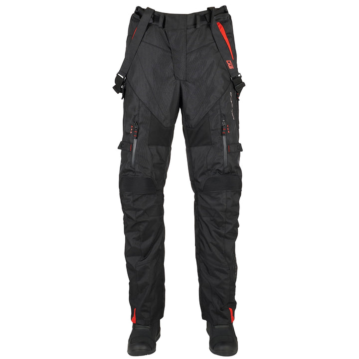 Furygan Herren Gravity Trousers Pants S Schwarz-rot, S Schwarz-rot