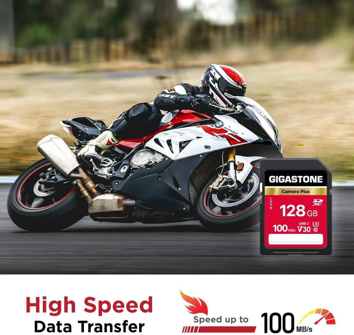 GIGASTONE Kamera Plus 128GB SDXC Speicherkarte 10er-Pack bis zu 100 MB/s für Digitalkameras Canon So