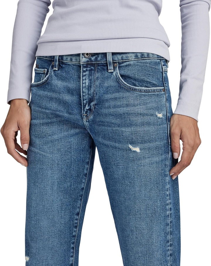G-STAR RAW Damen Kate Boyfriend Jeans 29W / 30L Blau (Antique Faded Orinoco Blue Destroyed D15264-c0
