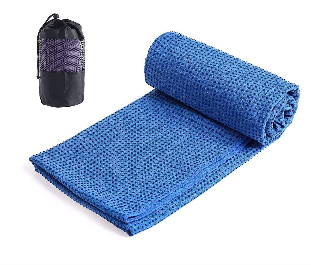 Mikrofaser Yogatuch Handtuch mit Antirutsch Noppen Yogamattenauflage Unterlage Towel Fitnesssporttuc