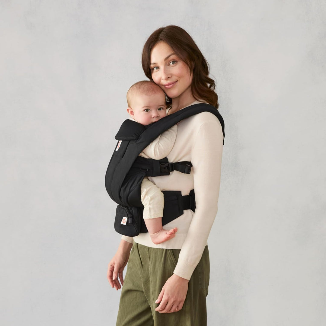 Ergobaby Omni Deluxe All-in-One Babytrage für Neugeborene ab Geburt bis 20kg, Ergonomische 4-Positio