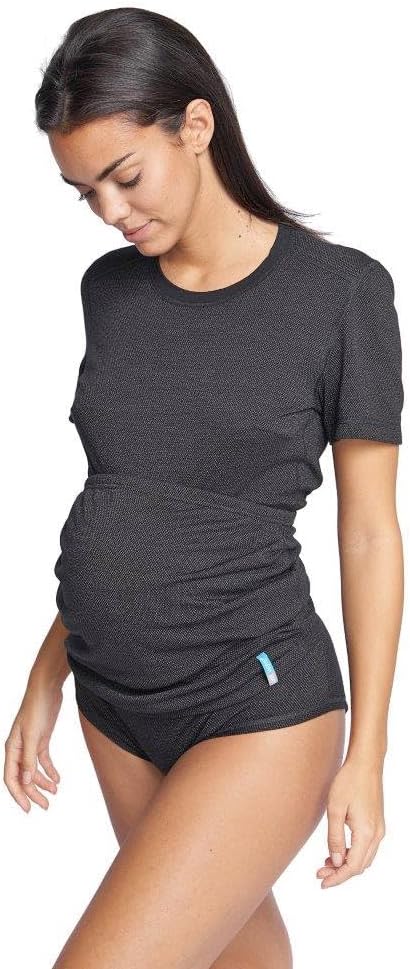 silver wave Strahlenschutz Bauchtuch für Schwangere - schwarz 36-38, 36-38