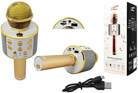 LTC MIC100 Drahtloses Bleutooth Mikrofon mit Lautsprecher Karoke Handmikrofon 5W UKW-Radio microSD (