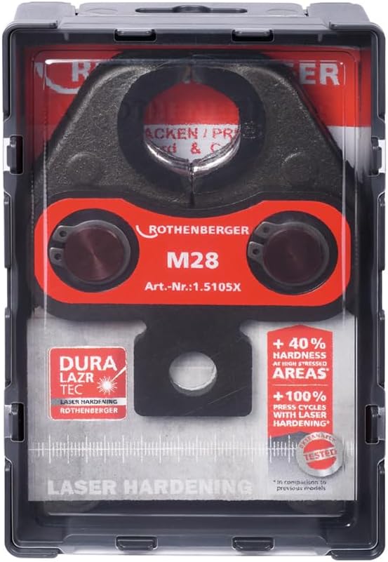 ROTHENBERGER 015105X Pressbacke Standard, M Pressbacken Kontur, 28mm Arbeitsbereich Durchmesser