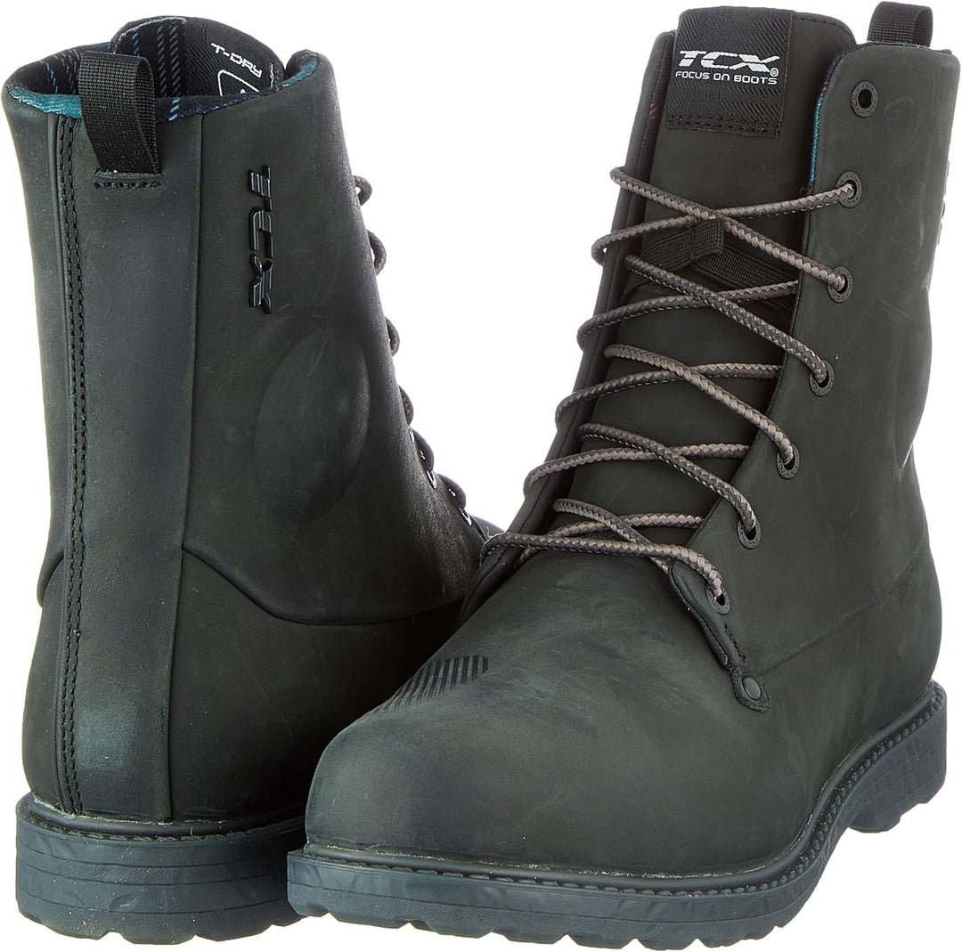 TCX Herren Blend 2 Wp Motorcycle Boot 40 EU Schwarz, 40 EU Schwarz
