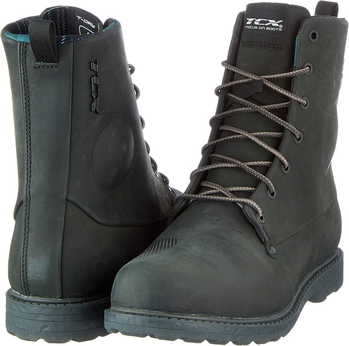 TCX Herren Blend 2 Wp Motorcycle Boot 40 EU Schwarz, 40 EU Schwarz