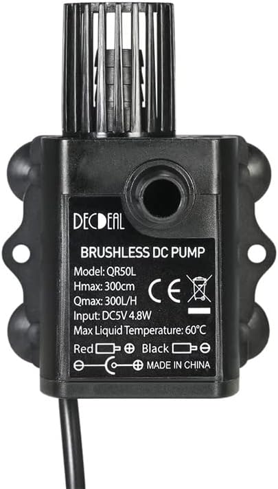 Riloer QR50L Brushless Motor Tauchbecken Wasserpumpe, 12V IP68 wasserdicht