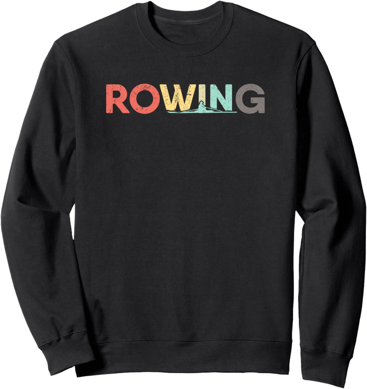 Retro Ruderer Ruderboot Achter Vierer - Vintage Rudern Sweatshirt