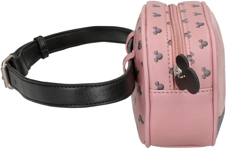 Disney Mickey The Blogger Kleine Gürteltasche Rosa 17x12x6 cms PVC und Polyester, Gürteltasche