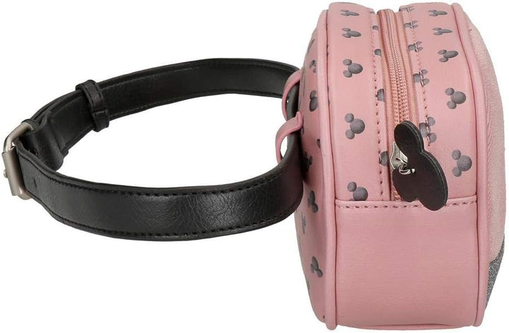 Disney Mickey The Blogger Kleine Gürteltasche Rosa 17x12x6 cms PVC und Polyester, Gürteltasche