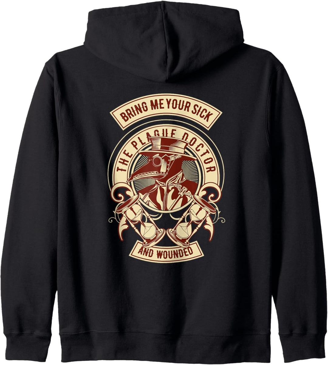 Plague Doctor Goggles Pointy Nose Guy, Steampunk Apocalypse Kapuzenjacke
