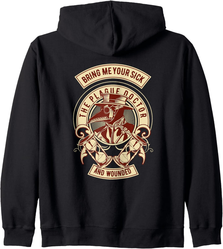 Plague Doctor Goggles Pointy Nose Guy, Steampunk Apocalypse Kapuzenjacke