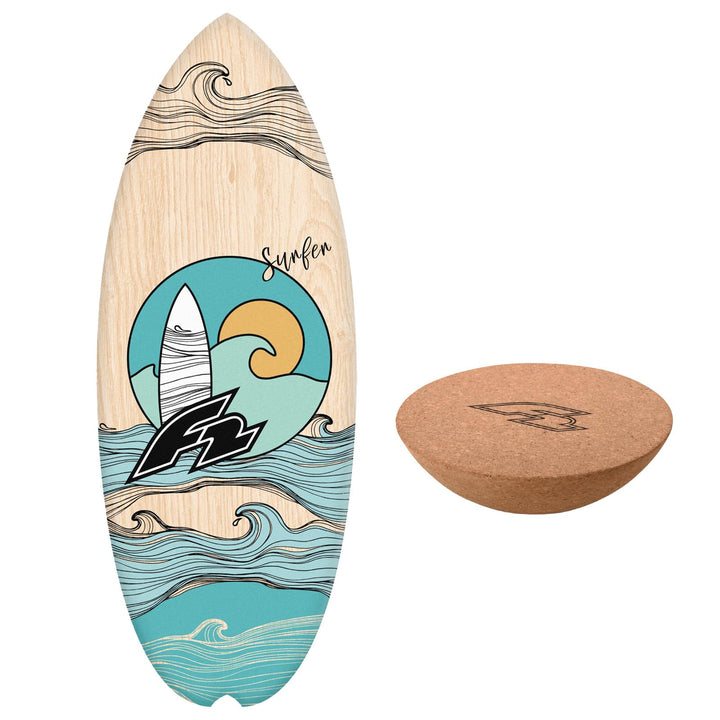 F2 Marken Balance Board Set mit Korkrolle oder Halbkugel 14 Modelle wählbar Rutschfestes Board Balan
