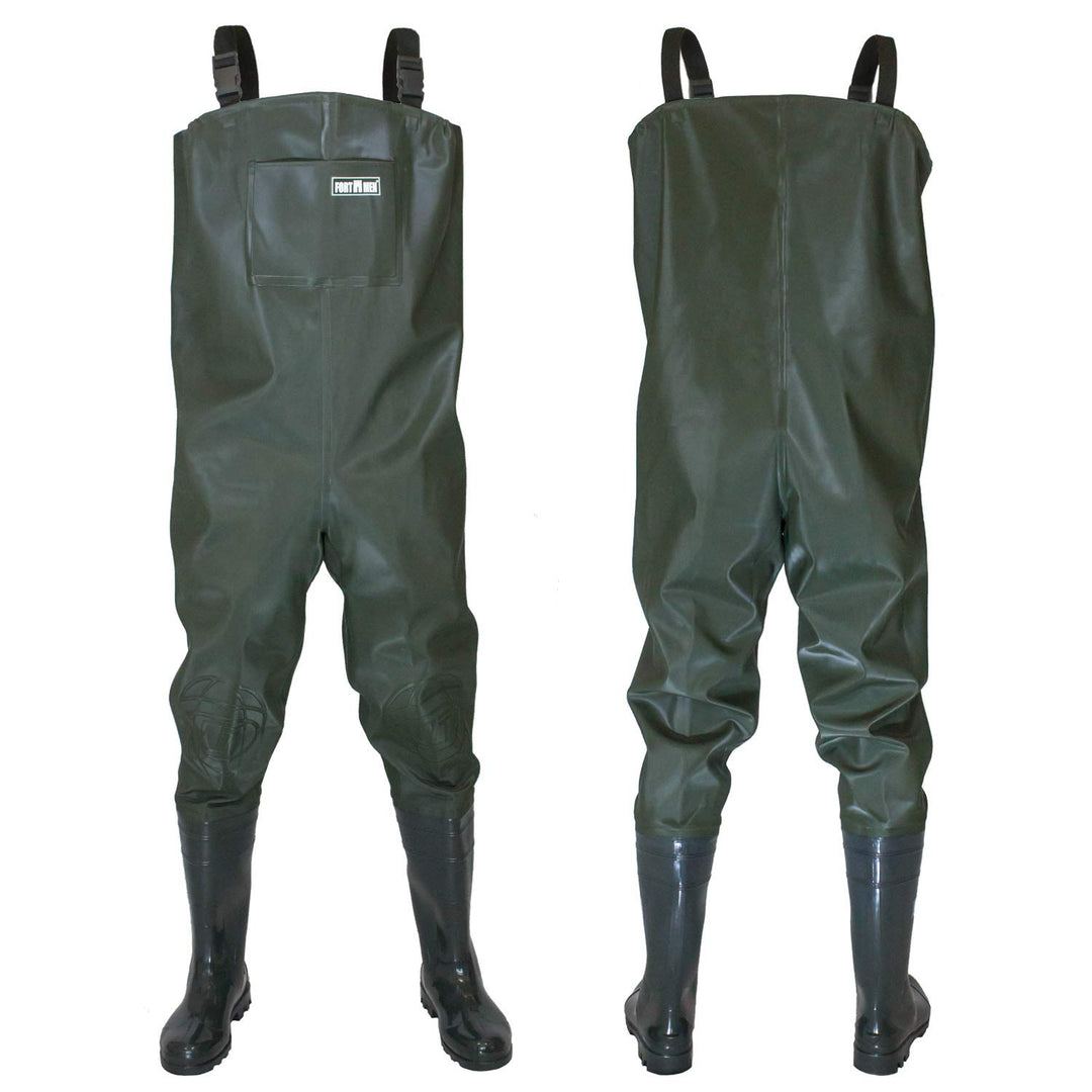 Wathose Herren Anglerhose mit Stiefel Gr 38-47 wasserdichte Watthosen Teich Fischer Watstiefel Hose,