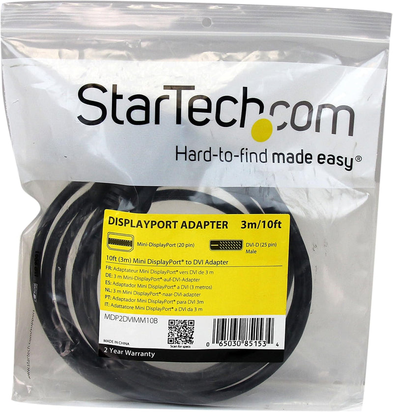 StarTech.com- 3m Mini-DisplayPort auf DVI-Kabel - Computer-Monitor-Kabel - Mini-Display auf DVI-Kabe