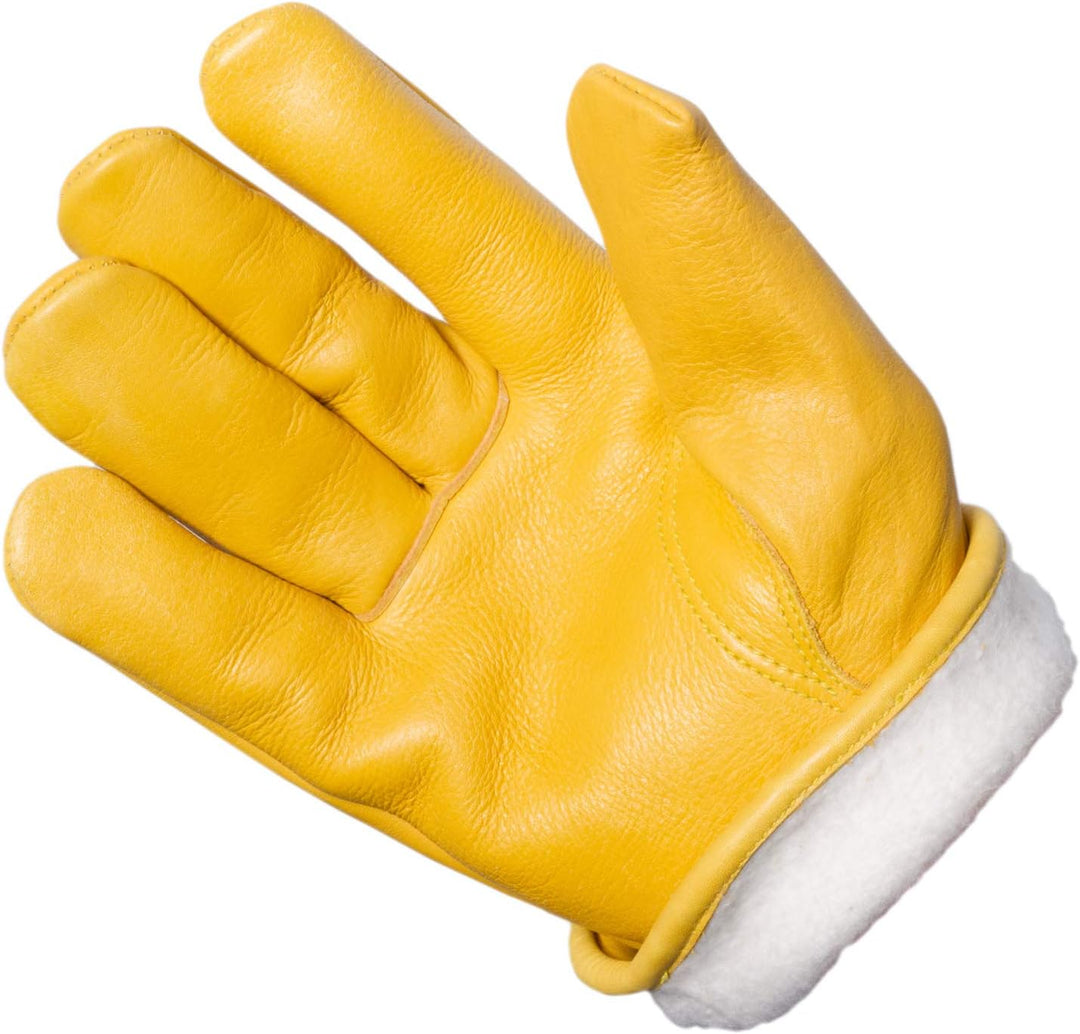 Jah 3003 Lederhandschuh 5 Paar sehr weich gefüttert gelb Gr. 10, 10