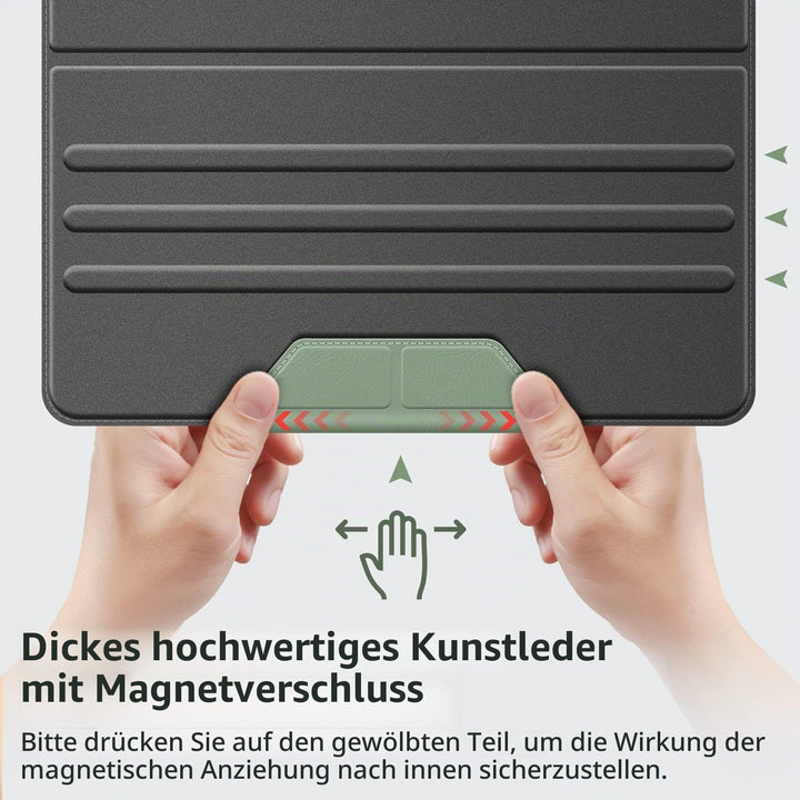 HOLIMET Hülle für iPad 9. Generation (2021) mit Stifthalter, iPad 8/7. Generation (2020/2019) PU-Led