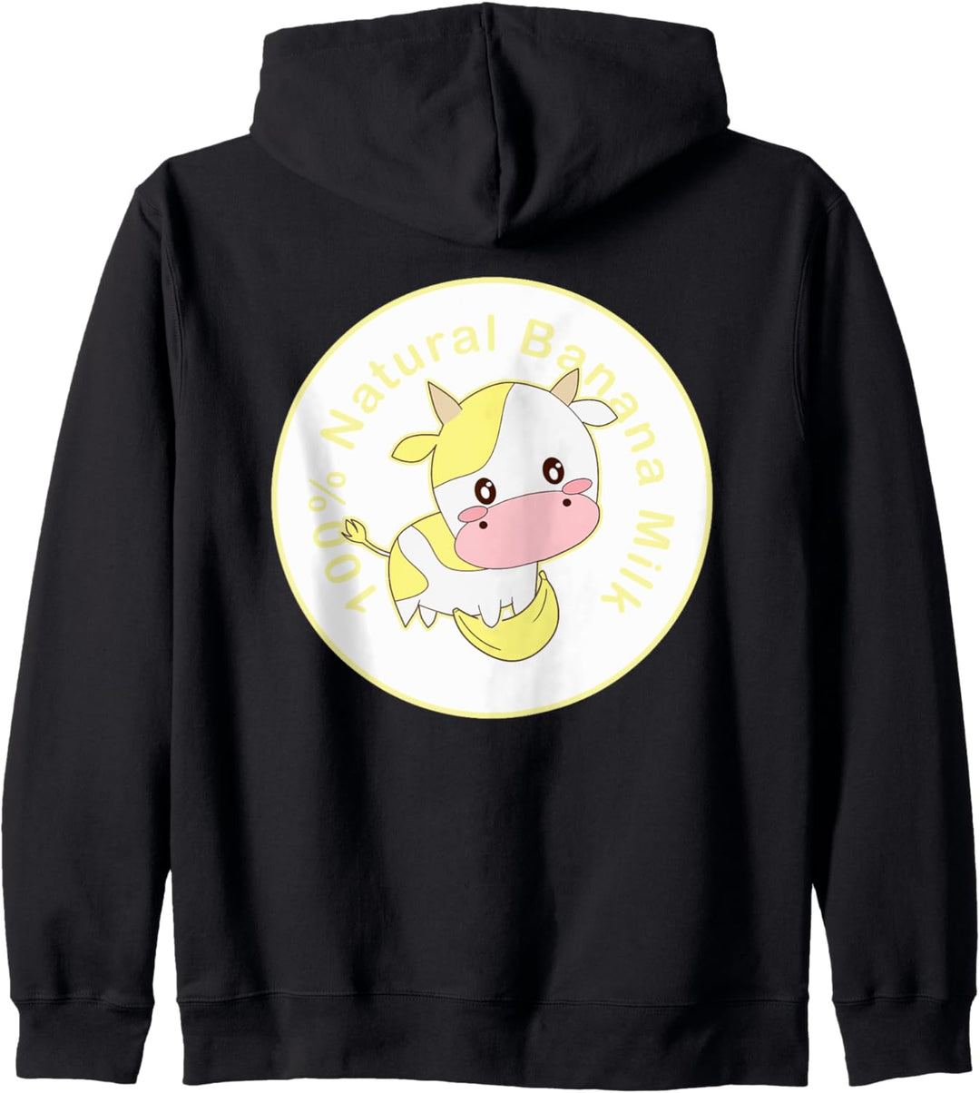 Kawaii cute Yellow cow, Kawaii Banana Milk Girl Kapuzenjacke