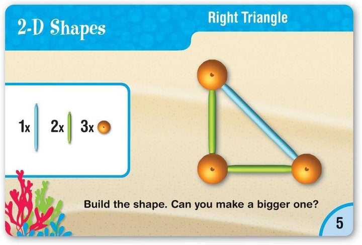 Learning Resources Dive into Shapes! Geometrieset zum Bilden von Formen rund um das Thema Meer