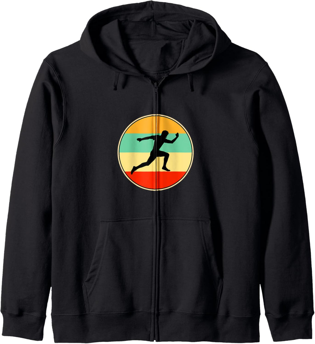 Lustige Läufer männlich Retro Geschenk für Männer Frauen Kapuzenjacke